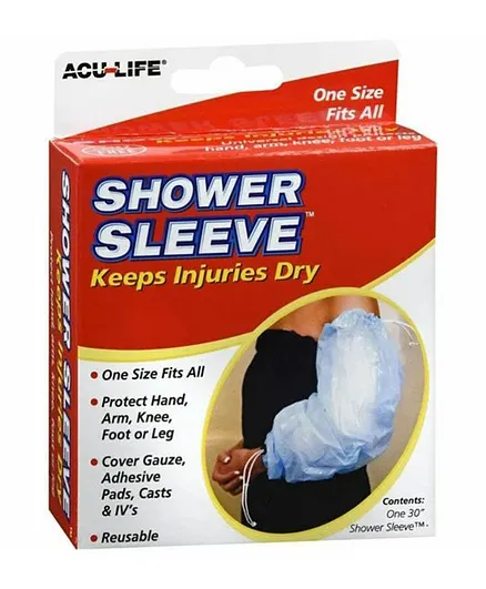 ACU LIFE Waterproof Cast and Bandage Protector Sleeve, Latex-Free, Reusable for Baths & Showers – 0M+, 3.8x9.8x13cm