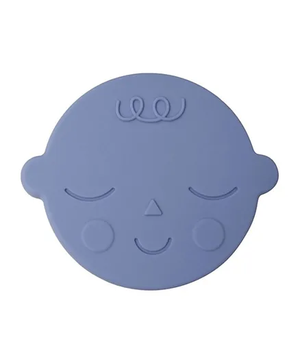 Mushie Teether Face - Blueberry