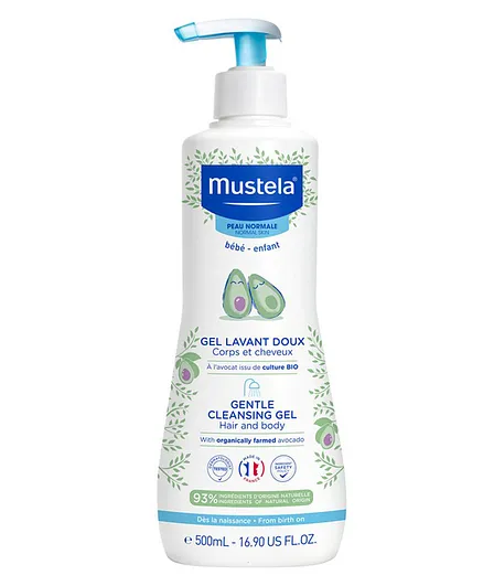 Mustela Gentle Cleansing Gel Hair and Body - 500ml