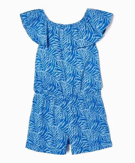 Zippy All Over Printed Jumpsuit - Blue