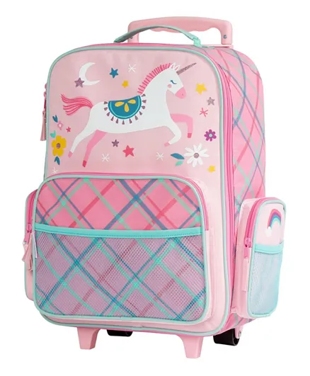 Stephen Joseph Unicorn All Over Print Rolling Trolley Bag - 18 Inches