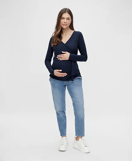 Mamalicious Maternity Top - Navy Blazer