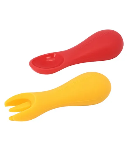 Marcus and Marcus Silicone Palm Grasp Spoon & Fork Set  - Marcus