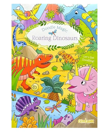 Doodle Magic Roaring Dinosaurs - 32 Pages