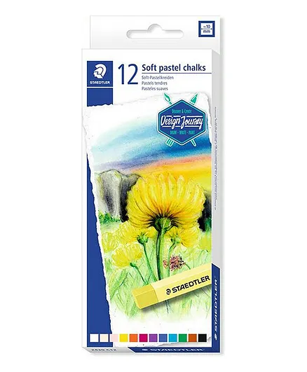 Staedtler Soft Pastel Chalks  Set 12 Colors - Assorted