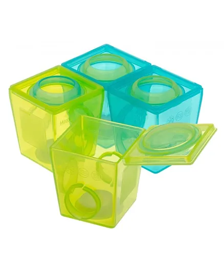 Brother Max Weaning Pots Set of 4 - Blue Green