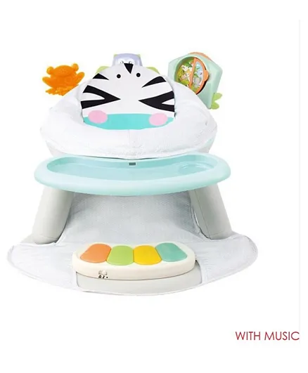 Factory Price Multicolour Seat with Feeding Table with Piano -Zebra  Design