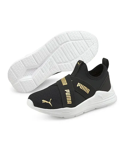 Puma Wired Run Slip On Flash Inf Shoes - Black
