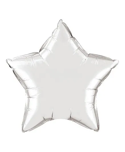 Various Brands Silver Star Shaped Balloon - 48.26cm