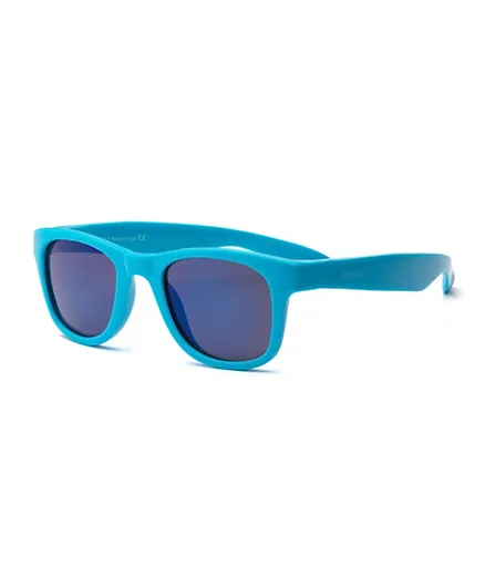 REAL SHADES Surf Flex Fit Silver Mirror Lens Sunglasses - Blue