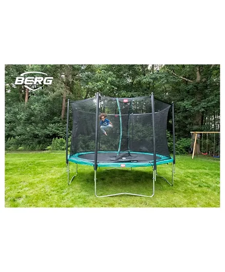 Berg Favorit Green Trampoline plus Safety Net Comfort - 12 Feet