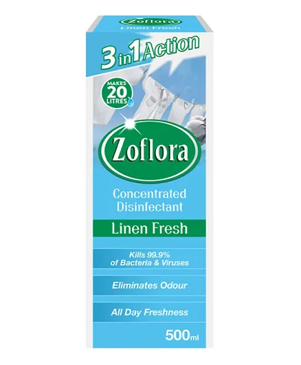 Zoflora MultiPurpose Concentrated Disinfectant Linen Fresh - 500mL