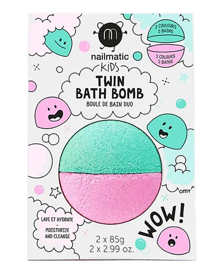 Nailmatic Kids Gentle and Vegan Twin Bath Bomb - 170g