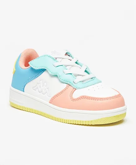 Kappa Colorblock Sneakers With Lace-Up Closure - Multicolor