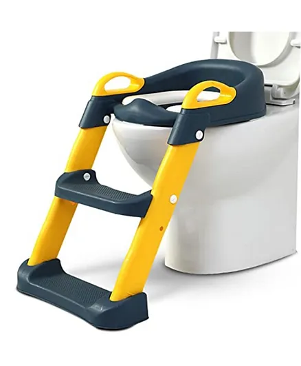 Baybee Aura Western Toilet Potty Training Seat Chair With Ladder - Yellow