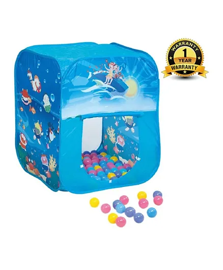 Ching Ching Ocean Square Play House + 100 Balls - Multicolour