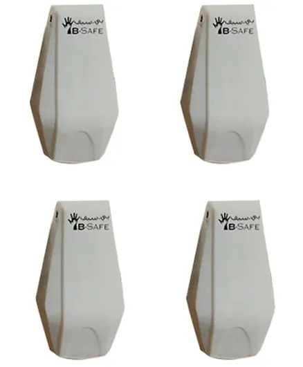 B-Safe Drawer Finger Pinch Guard Grey - 4 Pieces