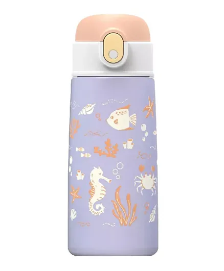 زجاجة ماء ويسي للأطفال بلون المحيط الأرجواني - 480 مل