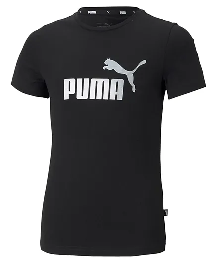 Puma ESS+ Logo Tee -  Black