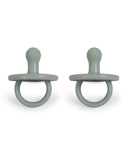 Filibabba Silicone Pacifier 2-pack - Moss Green