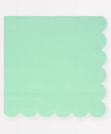 ميري ميري مناديل صغيرة بلون رغوة البحر الأخضر - 16 قطعة