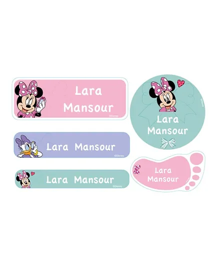 Essmak Disney Minnie Personalized School Labels - Pack of 74