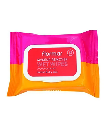 Flormar Wet Wipes 01 Normal & Dry Skin - 20 wipes