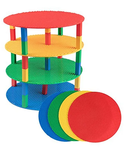 Strictly Briks Tower Basic Colors Multi Color - 34 Pieces