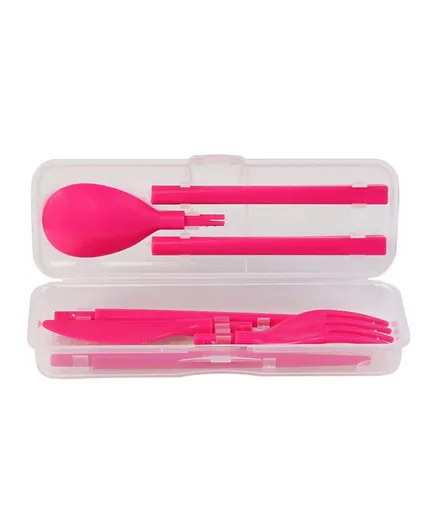Sistema Cutlery To Go Pink - 4 Pieces