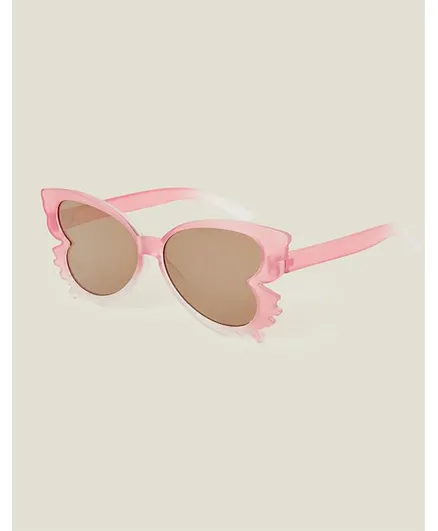 مونسوون تشيلدرن - نظارة شمسية بتصميم فراشة - وردي