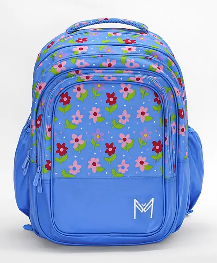 MontiiCo Petals Backpack Blue - 18 Inches