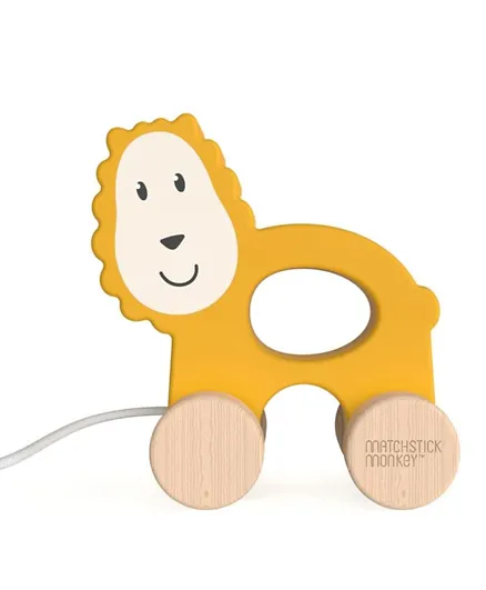 Matchstick Monkey Playtime Pull Along Toy - Lion