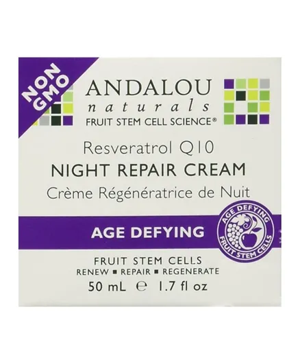Andalou Resveratrol Q10 Night Repair Cream - 50mL