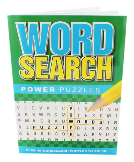 Alligator Books Wordsearch Power Puzzles Paperback -  Green