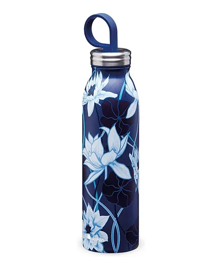Aladdin Chilled Thermavac Stainless Steel Water Bottle Lotus Navy - 550 mL
