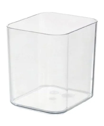 آي ديزاين - صندوق تخزين صغير شفاف من البلاستيك المُعاد تدويره روزانا بانسينو