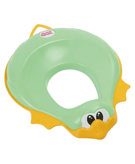Ok Baby Ducka Funny Toilet Seat Reducer With Slip Proof Edge - Green