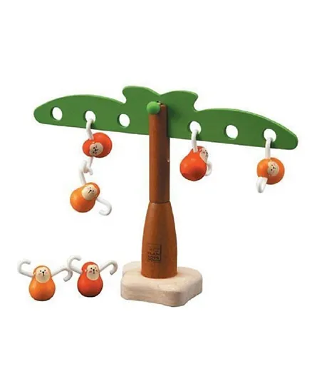 لعبة توازن القرود الخشبية من  بلان تويز -  - متعددة الالوان