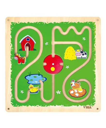 Viga Wooden Wall Toy Track & Trace