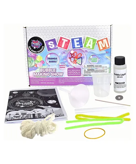 Brain Giggles Bubble Making Science Kit - Multicolour