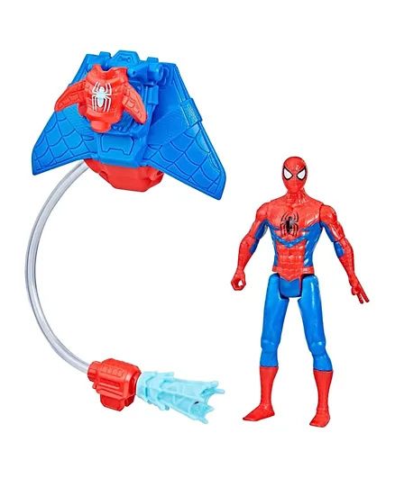 Spider Man Aqua Web Warriors Spider-Man Action Figure with Refillable Water Gear Accessory