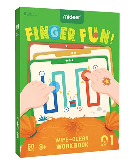 Mideer Finger Fun Wipe-Clean Workbook