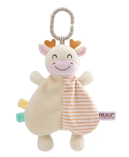 Tololo Baby Toys Comfort Towel Toy Cow - Multicolour