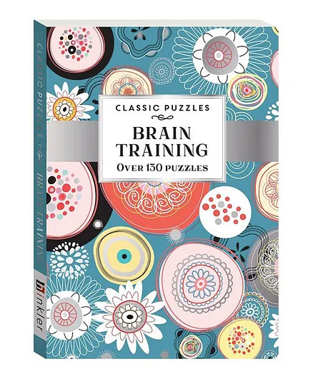 Classic Puzzles Brain Training Blue Abstract Flora Pack of 2 - English