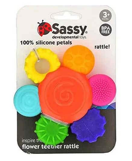 Sassy Silicone Flower Teether