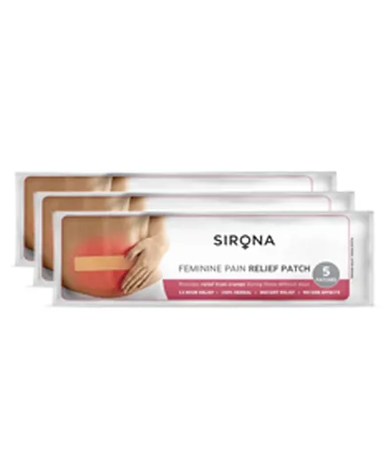SIRONA Feminine Pain Relief Patches - 15 Patches