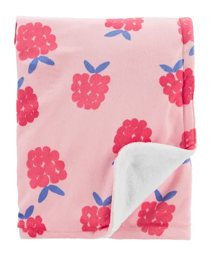 Carter's Raspberry Plush Blanket - Pink