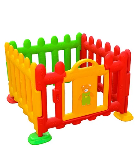 Megastar Play Zone With safety Gate - Multicolour