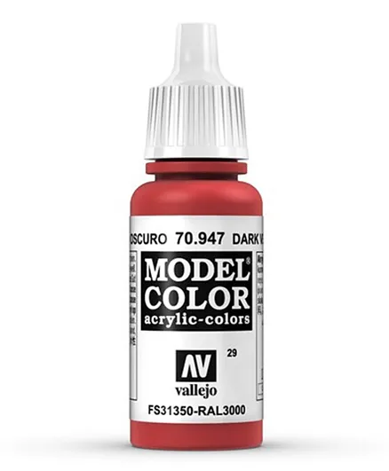Vallejo Model Color 70.947 Dark Vermillion - 17mL