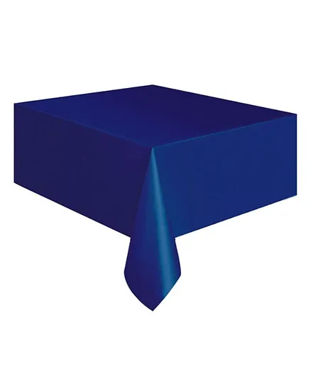Unique  Plastic Table Cover - Navy Blue